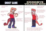  anthro bottomwear clothed clothing colored dinosaur dromaeosaurid english_text goodbye_volcano_high hair hi_res male meme pants reed_(gvh) reptile scalie smoking snoot_game solo sovering standing tail text theropod torn_bottomwear torn_clothing torn_pants transphobia velociraptor 