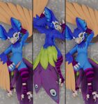  15:16 3 3_eyes 3_fingers 3d_(artwork) 4_toes anklet anthro arm_warmers armwear avian avian_feet avian_penis beak beanthusiast biped bird blender_(software) blender_cycles blep blue_body blue_feathers chest_tuft chipori claws clothing dakimakura_design digital_media_(artwork) digitigrade english_text erection feathered_arms feathered_wings feathers featureless_crotch feet fingers floral_pattern galliform genitals green_body green_eyes green_feathers hand_behind_head hand_on_hip hi_res humanoid jewelry legwear looking_at_viewer looking_back looking_back_at_viewer male multi_eye multiple_images narrowed_eyes nude orange_body orange_feathers paws peacock_feather peafowl penis phasianid presenting presenting_penis purple_body purple_feathers rear_view sasithya seductive simple_background smile spread_toes stockings tail talons tapering_penis text toe_curl toes tongue tongue_out tuft winged_arms wings 