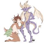  activision anthro back_wings balls bedroom_eyes big_breasts blonde_hair breasts brown_body brown_fur brown_hair clenched_teeth curved_horn dragon dullvivid duo elora english_text erection eyes_closed faun_(spyro) fellatio female fur genitals hair half-closed_eyes hi_res hooves horn huge_breasts humanoid_genitalia humanoid_penis kneeling leaf_clothing leaf_skirt male male/female markings membrane_(anatomy) membranous_wings narrowed_eyes oral oral_penetration penetration penile penis purple_body purple_scales sagging_breasts scales seductive sex sharp_teeth simple_background sound_effects spade_tail spots spotted_body spotted_fur spotted_markings spyro spyro_the_dragon tail tan_spots teeth text tiptoes vein veiny_penis white_background wings 