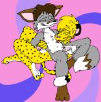  bodily_fluids canid canine cheetah erection felid feline fox genital_fluids joseph_(tabbiewolf) licking male male/male mammal precum tabbiewolf tongue tongue_out tyler_(tabbiewolf) 
