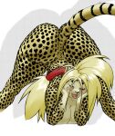  accessory anthro big_breasts big_butt blonde_hair blush breasts butt cheetah digital_media_(artwork) eyes_closed felid feline female hair hair_accessory hair_tie halftone hand_on_cheek hi_res huge_butt jack-o&#039;_pose mammal nude open_mouth open_smile pen_(artwork) pose realius smile solo spots spread_legs spreading thick_thighs tied_hair traditional_media_(artwork) wide_hips 
