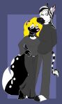  black_body black_fur blonde_hair clothing equid equine female fur hair jeremy_(tabbiewolf) male male/female mammal mephitid skunk spots spotted_body spotted_fur suit tabbiewolf thoe_(tabbiewolf) zebra 