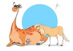  absurd_res ambiguous_gender belly big_belly equid equine female feral fur giraffe giraffid group hashira_the_giraffe hi_res horse mammal mouse murid murine orange_body orange_fur overweight overweight_female rodent smile spots spotted_body spotted_fur trio windspan 