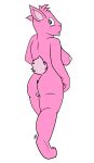  anthro anus breasts buckteeth butt female fluffy fluffy_tail genitals hi_res jumpstart_games lendri_mujina looking_back meepit neopets nipples nude petpet_(neopets) pink_body pussy solo tail teeth walking 