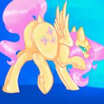  2023 animal_genitalia animal_pussy anus butt cutie_mark dankpegasista digital_media_(artwork) dock equid equine equine_genitalia equine_pussy feathered_wings feathers female feral fluttershy_(mlp) friendship_is_magic fur genitals green_eyes hair hasbro hi_res hooves looking_back mammal mane my_little_pony pegasus pink_hair pink_mane pink_tail pussy raised_hoof shy solo tail wings yellow_body yellow_feathers yellow_fur 