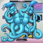  2022 adjatha animal_humanoid anus big_butt blue_body blue_skin blue_tentacles bound butt cephalopod cephalopod_humanoid female genitals hi_res humanoid marine marine_humanoid mollusk mollusk_humanoid monitor nude octopus_humanoid plump_labia public_use puffy_anus pussy solo story story_in_description tentacle_monster tentacles through_wall tied_to_wall trials_in_tainted_space 