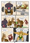  animated animated_comic anthro bar_stool beverage big_pecs bovid bovine cattle clothing comic equid equine exercise female furniture giraffe giraffid group hi_res horse male mammal muscular muscular_anthro muscular_male pecs proxol_(artist) rodent sciurid shirt short_playtime stool tank_top texts topwear tree_squirrel weightlifting workout 