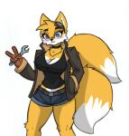  anthro big_breasts big_butt breasts butt crossgender female miles_prower pace-maker sega small_waist solo sonic_the_hedgehog_(series) tails_(disambiguation) thick_thighs wide_hips 