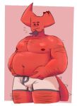  body_hair chubby_male clothing colored demon digital_media_(artwork) lustinhell male satan_(under_realm) shaded slightly_chubby solo tail under_realm underwear 