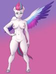  abstract_background anthro anthrofied athletic athletic_anthro athletic_female blue_body blue_eyes blue_feathers blue_hair blue_tail breasts collarbone digital_media_(artwork) equid equine eyebrows feathered_wings feathers female fetlocks fingers genitals hair hasbro hi_res hooves leg_tuft lurking_tyger mammal mlp_g5 multicolored_body multicolored_feathers multicolored_hair multicolored_wings my_little_pony nails navel pegasus pink_body pink_feathers pink_hair pink_tail purple_body purple_feathers pussy smile tail tuft two_tone_hair two_tone_tail white_body white_feathers white_skin wings zipp_storm_(mlp) 