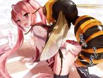  1girl all_fours bestiality blush breasts bug censored clothes_lift clothing_aside commentary_request cum cum_in_pussy giant_insect hidan_no_aria ho_roji_(horochi) kanzaki_h._aria looking_at_viewer looking_back miniskirt overflow oversized_insect panties panties_aside pink_eyes pink_hair pleated_skirt rape school_uniform serafuku sex sex_from_behind shirt skirt skirt_lift small_breasts tears thighhighs torn_clothes torn_shirt twintails underwear vaginal wasp 