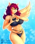  &lt;3 absurd_res ally_cat_(theallycat) anthro big_breasts bikini breasts clothing domesti_cat domestic domestic_cat felid feline felis female heart_reaction hi_res mammal solo swimwear theallycat 