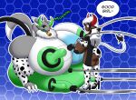  absurd_res anthro bandai_namco big_nipples bovid bovine cattle digimon digimon_(species) digiwolx_(character) duo female female/female green_nipples green_udders hi_res hose_in_pussy human inflation mammal milk_machine mocha_(vglaceon) nipples renamon suction_cup teats udders vlea_(vglaceon) 