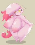  ancient_pokemon areola big_breasts breasts female generation_9_pokemon hi_res holding_breast huge_breasts nintendo nipples nude paradox_pokemon pink_areola pink_body pink_nipples pokemon pokemon_(species) scream_tail solo thick_thighs vikhop 
