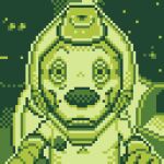  albert_lupine animated anthro ayato canid canine canis game_boy game_boy_family gesture low_res lupine_and_scott male mammal monochrome nintendo open_mouth smile solo space spacesuit teeth_showing thumbs_up wolf 