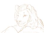  2021 anthro felid lion male mammal misterkittens pantherine portrait sibey sketch solo 