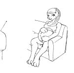  2013 anthro belly black_and_white bottomwear breasts buckteeth clothing danellz female furniture hair hands_on_belly lagomorph leporid mammal monochrome navel outie_navel pregnant rabbit shirt shorts sitting sketch sofa solo teeth television topwear 