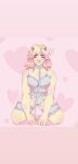  anonymous_artist anthro bovid bovine cattle clothing female hair hi_res lingerie mammal mirabelle_(oc) overweight pink_hair submissive submissive_female 
