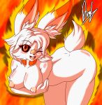  absurd_res alice_(sugarysylvee) anthro big_breasts breasts derthevaporeon female generation_8_pokemon hi_res lagomorph leaning leaning_forward leporid mammal nintendo nude pokemon pokemon_(species) pose rabbit scorbunny smile smiling_at_viewer solo winking_eye 