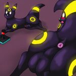  animal_genitalia anus balls blush controller eeveelution feral game_controller generation_2_pokemon genitals hi_res hybrid knot knot_in_sheath male nintendo pokemon pokemon_(species) rain_world sheath slugcat_(rain_world) solo umbreon vulnec 