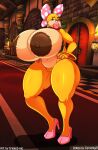  anthro areola bedroom_eyes big_areola big_breasts blue_eyes bow_ribbon bracelet breasts brown_areola brown_nipples clothing cornchip21 cricket-inc female footwear gem genitals hand_on_hip hi_res high_heels huge_breasts huge_thighs hyper hyper_breasts jewelry koopa koopaling lips mario_bros narrowed_eyes navel necklace nintendo nipples non-mammal_breasts pearl_(gem) pearl_necklace pussy scalie seductive solo thick_lips thick_thighs wendy_o._koopa 