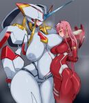  2023 android areola belly belly_to_belly big_breasts bodysuit breast_play breast_suck breasts clothing darling_in_the_franxx duo female female/female genitals hair horn horned_humanoid huge_hips huge_thighs humanoid interspecies machine metal navel nipple_fetish nipple_outline nipple_play nipple_suck nipples nude pink_hair pochincoff pregnant pussy robot sagging_breasts size_difference skinsuit strelizia studio_trigger sucking thick_thighs tight_clothing zero_two_(ditf) 