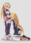  2girls absurdres bardanv3 blonde_hair blue_eyes bodystocking bra ciel_(mega_man) closed_eyes clothes_lift commission commissioner_upload cynthia_(mega_man_zero) erection fellatio female_masturbation futa_with_female futanari gloves headband helmet highres long_hair masturbation mega_man_(series) mega_man_zero_(series) multiple_girls non-web_source one_eye_closed open_clothes open_mouth oral original panties penis ponytail shorts simple_background skirt skirt_lift sleeveless torn_clothes underwear yuri 