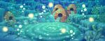  artist_request bubble commentary coral english_commentary fushigi_no_dungeon game_cg house light_particles no_humans ocean_bottom official_art outdoors pokemon pokemon_(game) pokemon_mystery_dungeon rock scenery stairs third-party_source underwater wide_shot 