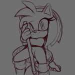  amy_rose animated anthro clothing dress eulipotyphlan female genitals grinding hammer hedgehog hi_res kerbaru mammal pussy sega solo sonic_the_hedgehog_(series) tools 