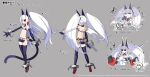  albino bat_wings black_sclera blush breasts broken broken_chain chain choker colored_sclera cosplay cuffs demon_girl demon_wings disgaea disgaea_rpg earrings elbow_gloves etna_(disgaea) etna_(disgaea)_(cosplay) flat_chest gloves horns jewelry long_hair miniskirt navel nippon_ichi o-ring o-ring_choker phantom_kingdom pointy_ears pram_(phantom_kingdom) red_eyes shackles skirt skull_earrings smile tail thighhighs twintails very_long_hair white_hair wings zetta_(phantom_kingdom)_(book) 