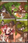  2023 amber_(fuf) blush boots brown_body brown_fur canid canine clothing comic dan_(fuf) dress elliot_(fuf) english_text fangs flint_(fuf) footwear forest fox fuf fur green_hair growling hair hi_res human kyra_(fuf) lagomorph leporid liam_(fuf) mammal murid murine mustelid open_mouth panties plant purple_body purple_fur purple_hair rabbit rat reptile rita_(fuf) rodent scalie shirt snake swingset tank_top teeth tesla_(fuf) text tongue tongue_out topwear tree underwear upskirt yellow_body yellow_fur 