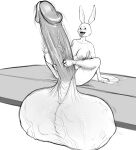  absurd_res anthro autofootjob balls beastars bed big_balls big_penis binibon123 black_and_white bodily_fluids breasts canid canine canis cock_vore cum cum_inside domestic_rabbit duo dwarf_rabbit erection female foot_fetish foot_play footjob furniture genital_fluids genitals gynomorph haru_(beastars) hi_res huge_balls huge_penis hyper hyper_balls hyper_genitalia hyper_penis inflation intersex intersex/male lagomorph legoshi_(beastars) leporid male mammal masturbation monochrome netflix netherland_dwarf_rabbit nude on_bed oral oryctolagus penetration penile penile_penetration penis penis_tip rabbit sex simple_background sitting vein veiny_balls veiny_penis vore wolf 