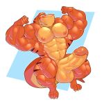  abs absurd_res anthro balls barazoku biceps big_balls big_muscles big_pecs big_penis big_tail chest_tuft claws dinosaur dumbandgreen facial_tuft genitals hair hi_res huge_muscles humanoid_genitalia humanoid_penis male muscular muscular_male nipples pecs penis reptile rex_(we&#039;re_back!) scalie smile smiling_at_viewer solo striped_body stripes tail theropod thick_thighs tuft tyrannosaurid tyrannosaurus tyrannosaurus_rex universal_studios we&#039;re_back!_a_dinosaur&#039;s_story wide_hips 