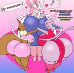  &lt;3 absurd_res anthro apron apron_only big_breasts big_butt big_nipples breasts butt chick_thighs chubby_female clothed clothing cuddling curvy_figure daughter eevee eeveelution embrace espeon female generation_1_pokemon generation_2_pokemon generation_6_pokemon group hi_res holidays hug huge_breasts huge_butt hyper hyper_breasts jonhexelleirr love mammal mature_female mother mother&#039;s_day mother_and_child mother_and_daughter nintendo nipples parent parent_and_child pokemon pokemon_(species) standing sylveon trio voluptuous wide_hips 