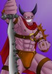  abs armor demon dragon_quest dragon_quest_xi grin horn humanoid looking_at_viewer male mordegon muscular nipples pecs smile solo square_enix 