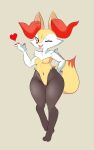  &lt;3 3_toes 4_fingers anthro artist_name black_body braixen breasts cheek_tuft claws digital_media_(artwork) eyelashes facial_tuft feet female fingers full-length_portrait fur generation_6_pokemon hand_on_hip hi_res hidden-cat inner_ear_fluff looking_at_viewer mammal navel nintendo one_eye_closed open_mouth open_smile pawpads pokemon pokemon_(species) portrait red_eyes red_nose red_pawpads simple_background smile smiling_at_viewer solo standing tail toes tongue tuft white_body white_fur wink winking_at_viewer yellow_body yellow_fur 
