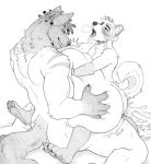  anthro balls belly_grab bodily_fluids butt canid canine canis cum cum_inflation cum_inside domestic_dog duo genital_fluids genitals inflation male male/male mammal noon_(softakita) overwhelmed penetration penis toddnet wolf wolfwireless_(character) 