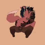  2d_(artwork) anthro anus balls big_butt black_hair brown_background brown_body brown_fur brown_hair butt butt_grab canid canine colored_sketch duo felid female fox fur fur_markings genitals hair hand_on_butt hi_res highlights_(coloring) holding_butt lion male male/female mammal markings pantherine penetration penis sex simple_background sketch tattoo vaginal vaginal_penetration wally wallyswildride white_highlights 