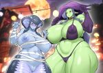  amano_jack apode areola big_breasts breasts censored clothing cobra draconcopode female genitals halloween holidays huge_breasts humanoid lamia legless nipples orc panties pussy reptile scalie serpentine snake split_form thick_thighs underwear 