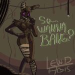  1:1 animated anthro areola bandage big_breasts black_sclera bouncing_breasts breasts brown_areola brown_background brown_body brown_fur brown_nipples brown_pubes burntrap_(fnaf) crossgender dialogue digital_media_(artwork) female five_nights_at_freddy&#039;s five_nights_at_freddy&#039;s:_security_breach fur genitals glowing glowing_eyes hand_on_hip head_tuft inviting_to_sex lagomorph leporid lewdabis looking_at_viewer low_res mammal nipples pixel_(artwork) pixel_animation pubes purple_eyes pussy rabbit scar scottgames seam_(sewing) short_playtime simple_background solo sparkles steel_wool_studios stitch_(sewing) talking_to_viewer thick_thighs thumbnail tuft wide_hips 