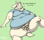  albino anthro balls belly body_hair butt clothing double_chin fatpad genitals happy_trail hi_res lagomorph leg_grab leporid lounging male mammal moobs obese obese_male overweight overweight_male penis polo_shirt presenting pubes rabbit shirt southernyote thick_thighs thigh_grab topwear 