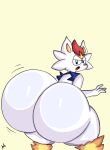  anthro big_butt butt cinderace generation_8_pokemon huge_butt male nintendo pokemon pokemon_(species) twerking yoshuacomoyoshu 