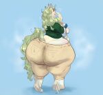  big_butt butt equid equine female horse looking_back mammal maple_(maplemash) solo thick_thighs 