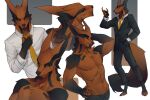  2021 3:2 5_fingers absurd_res anthro black_body black_fur brown_body brown_fur canid canine chest_tuft claws clothed clothing digital_media_(artwork) dipstick_tail fingerless_(marking) fingerless_gloves_(marking) fingers fox fur gloves_(marking) hel_(shiretsuna) hi_res male mammal markings multicolored_body multicolored_fur muscular muscular_anthro muscular_male okithau orange_body orange_fur solo tail tail_markings toeless_(marking) topless tuft two_tone_body two_tone_fur yellow_eyes yellow_sclera 