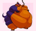  2021 anthro belly belly_overhang big_belly big_moobs black_nipples black_nose blush canid canine canis comic dobermann domestic_dog feeding_tube fur hi_res hyper hyper_belly lizard_soup male mammal medical_instrument moobs morbidly_obese morbidly_obese_anthro motion_lines nipples obese obese_anthro overweight overweight_anthro pinscher scientific_instrument simple_background solo weight_gain 