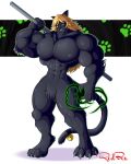  2021 abs anthro black_body black_fur black_nipples blonde_hair cat_noir domestic_cat featureless_crotch felid feline felis fur green_eyes hair hi_res male mammal miraculous_ladybug muscular muscular_male nipples nude pecs red-box solo 