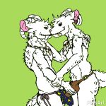  1:1 animated anthro belly_tuft blue_eyes bone bovid bulge bulge_grab caprine chest_tuft clone clonecest clothing duo ear_piercing erection eyes_closed fangs french_kissing fur goat hand_on_arm hand_on_back horn jewelry kissing leaning leaning_forward male male/male mammal necklace piercing pink_sclera robyn_crawford selfcest short_playtime simple_background square_crossover star tail tail_motion tailwag teeth tongue tuft underwear unfinished vampire were white_body white_fur wispypie 