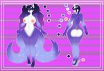  anthro big_breasts breasts canid canine celestial_being celestial_kitsune everleigh_darkfang female fox gradient_fur gradient_hair gradient_tail hair hi_res mammal model_sheet silentpassion18 solo 