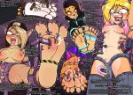  3_toes 4_toes 5_toes activision anthro arms_above_head bandicoot barefoot bdsm blush bodily_fluids bondage bound breasts caroo clothing countershade_feet countershading crash_bandicoot_(series) cuff_(restraint) fan_character feet female foot_fetish foot_focus fully_bound group hands_behind_back hi_res humanoid_feet kneeling laugh lock looking_back lying mammal marsupial nude on_front plantigrade prison_uniform restraints saliva science_fiction shackles sitting soles submissive submissive_female sweat tawna_bandicoot tears tickle_torture tickling tickling_machine tight_clothing toe_restraints toes tongue tongue_out 