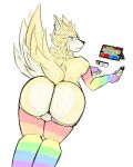  anthro blade_and_soul girly kabo-darkfields lgbt_pride lyn male male/male nintendo nintendo_switch solo super_smash_bros. 